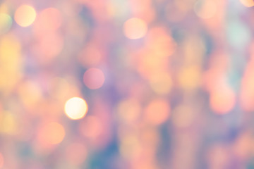 Pink or orange bokeh background for decorate in celebration or festival