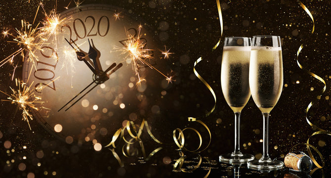 New Years Eve celebration background