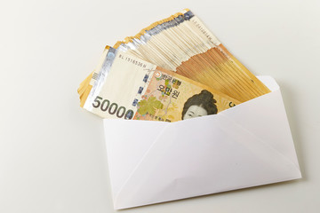 50000 Korean won banknotes