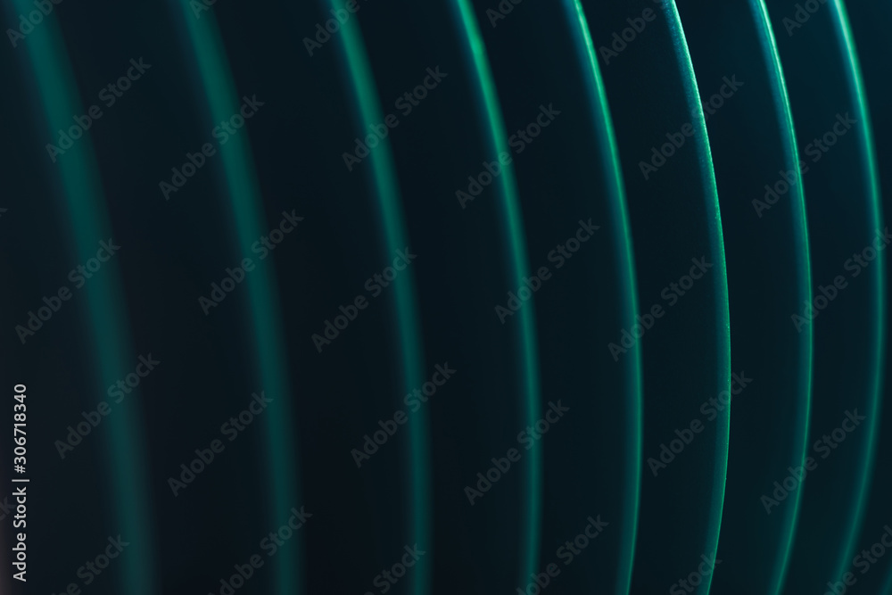 Poster beautiful abstract gray tunnel and na red light on a end background.