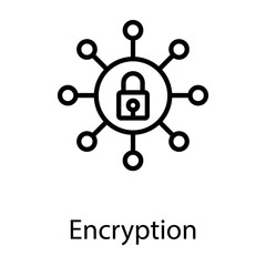 Encryption Line Vector 