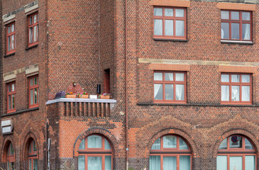 Obraz premium house facade with balcony