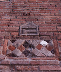 Talisman in the form of a phallus in the wall of the house of Pompeii (Pompei)