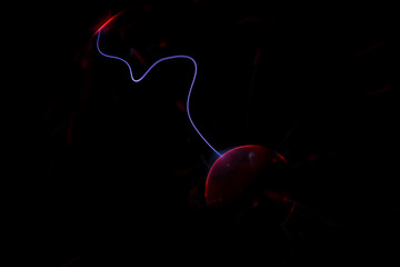 abstract lights on black background