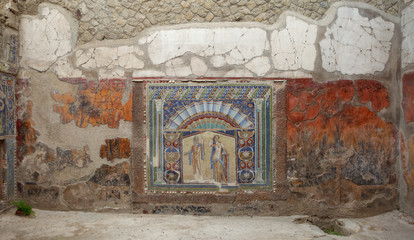Neptune and Amphitrite mosaic in House of the Neptune Mosaic