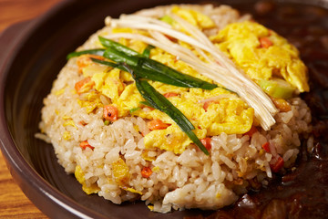 Jajangbap, Korean fried rice with black bean sauce 