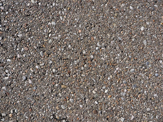asphalt with different stones