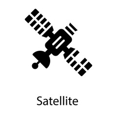  Solid Satellite Vector  