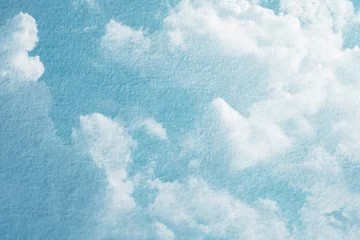 Double exposure of cloud and sky of paper texture for background Abstract,postcard nature art pastel style,soft and blur focus. © Chunnapa