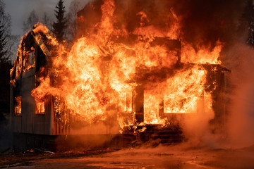 Burning house