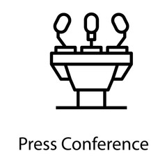  Press Conference Vector 