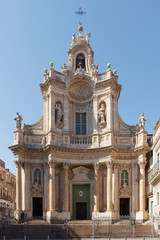 Fototapeta na wymiar Basilica della Collegiata in Catania