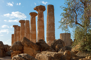 Temple of Heracles in valley of the Temples   in Agrigento