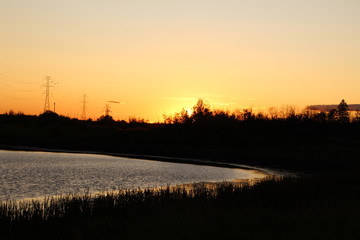 Warm Sunset, Pylypow Wetlands, Edmonton, Alberta
