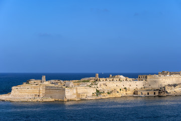 Fototapeta na wymiar Fort Ricasoli in Malta
