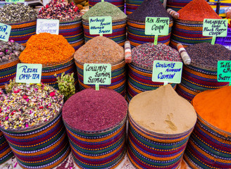 Turkish Spices in Istanbul, Turkey