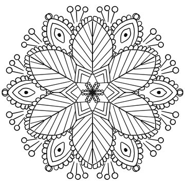 mandala pattern coloring books for everyone as greeting card tile pattern and paper used for wallpapers indian henna tattoo pattern  white background