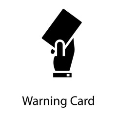  Referee Warning Card