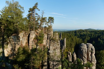 Prachov rocks landscape in Czech Republic