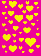 vector abstract pink background with hearts