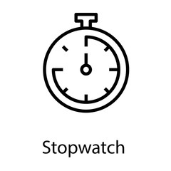  Stopwatch line Vector 