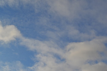cold winter sky with clouds 