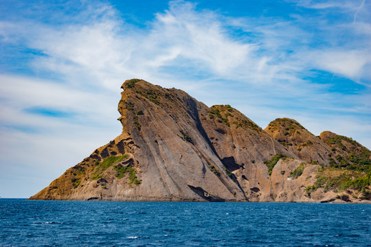 L'ile verte a la ciotat,  pose longue, magnifique mer turquoise qui reflette les ombres