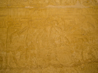 Decorations in the interior of the Funerary complex of Djoser and the Step Pyramid, Saqqara, south Cairo, Egypt
