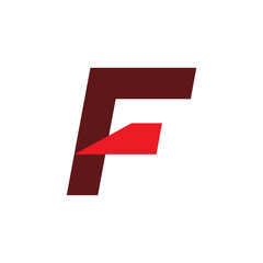 mdoern f color logo design