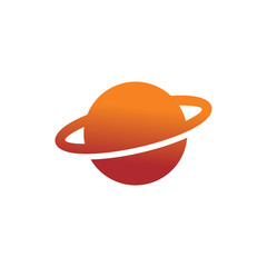 color planet art logo design