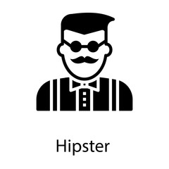  Hipster Glyph Avatar 