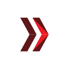 color arrow modern logo design