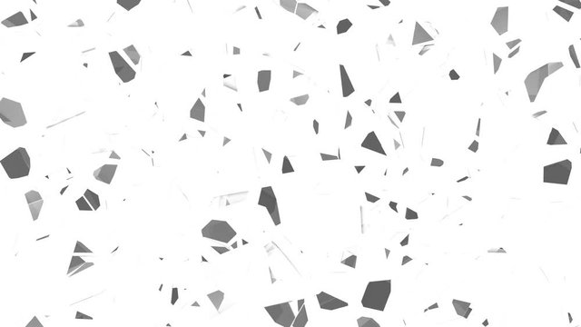 Destruction of the surface.Abstract 3d rendering of cracked surface. Animated cgi background design with broken shape.