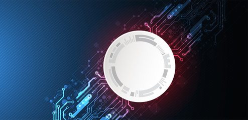 Abstract technology circuit board. Communication concept.