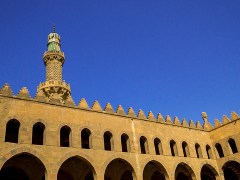 View of Al-Nasir Muhammad Mosque, Cairo Citadel, Egypt