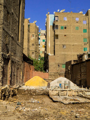 Buildings under construction in Cairo, Egypt