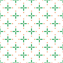Seamless vector pattern with colorful fun figures
