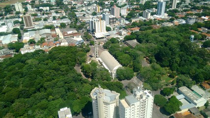 aerial view of the city of Cianorte Brazil