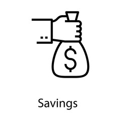 Obraz na płótnie Canvas Business Savings Vector 