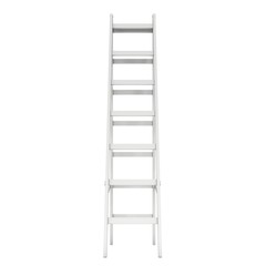 Step ladder. 3d render isolated on white