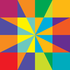 Obraz premium geometric abstract background, poster design, simple shapes in complex geometric form