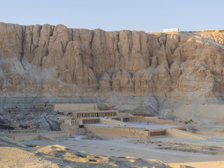 View of the Mortuary Temple of Hatshepsut in Luxor, Egypt