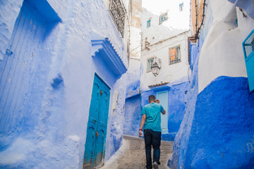 Obraz na płótnie Canvas The blue city of Chefchaouen, Morocco