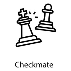  Checkmate Line Vector 