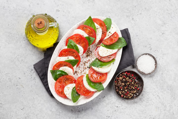 Delicious italian caprese salad
