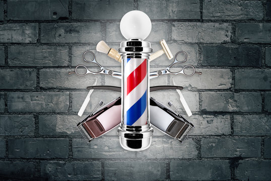 Barber Pole With Tools