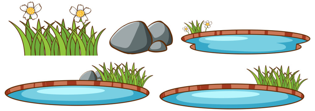 Isolated set of pond