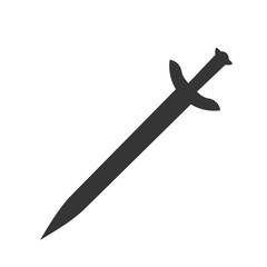 Flat vector sword icon.