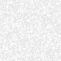 Monochrome seamless pattern looking like a pebble beach. Vector illustration.
