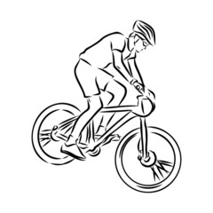 silhouette of man on bike